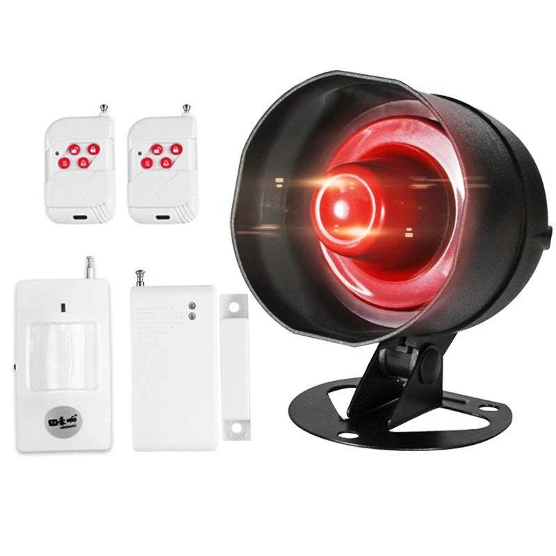 Système d’Alarme Sans Fil Anti-Intrusion avec Sirène Puissante – Protection Fenêtres et Portes pour Maison, Garage et Local