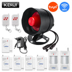KERUI H01 Sistema de Alarma Casa WiFi Tuya con Sirène 433MHz - Kit Seguridad Sans Fil Compatible Alexa y Google Home