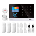 Sistema de alarma Maison PGST 2G GSM WiFi con Alexa y Tuya – Kit de seguridad conectado con detectores de apertura y movimiento