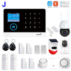 Sistema de alarma Maison TAIBOAN WiFi + GSM Tuya 433 MHz con pantalla y sirena – Central de alarma sin filtro inteligente 