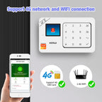 KERUI W184 – Sistema de alarma Maison Sans Fil 4G &amp; WiFi Tuya con Livraison Rapide desde Europa, Kit de Seguridad Conectado Anti-Intrusión 