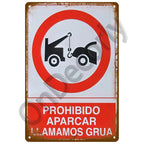 Panneau Vintage CCTV en Métal 20 x 30 cm – Plaque Murale “Vidéosurveillance 24h” pour Bar, Garage, Café et Maison