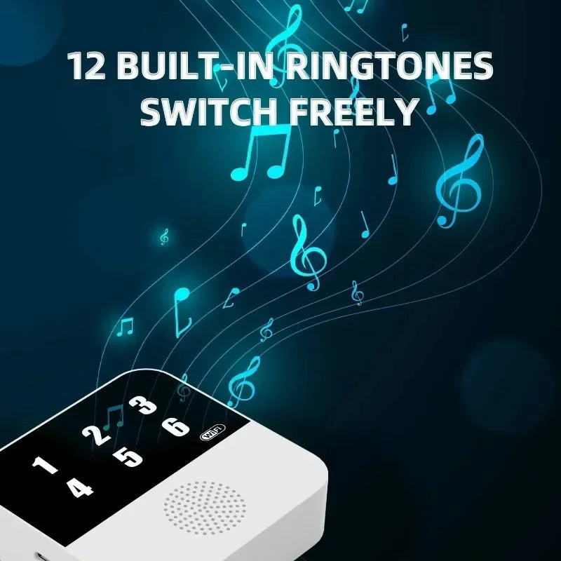 Buscapersonas WiFi con botón SOS para personas mayores – Sistema de alerta médica sin filtro con visualización numérica y notificaciones para teléfono inteligente 