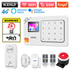 KERUI W184 – Sistema de alarma Casa 4G y WiFi Tuya con Livraison Rapide desde Europa, Kit Sans Fil con Capteurs y Protección Anti-Intrusión 