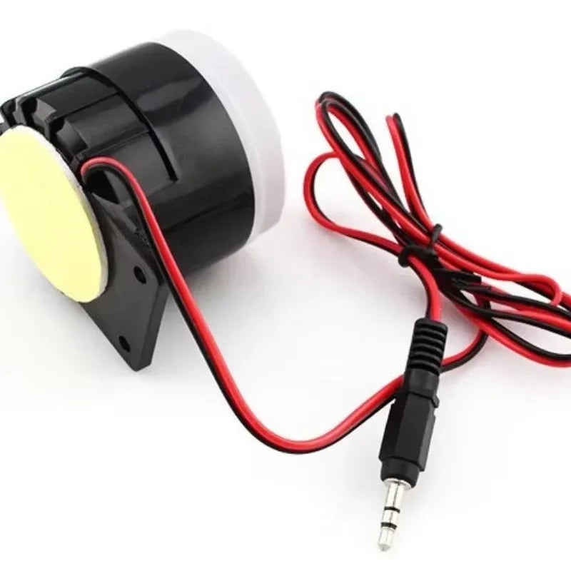 Sirène Filaire 120 dB 12V con Prize Jack – Avertisseur Sonore Haute Puissance pour Système d'Alarme Maison et Local 