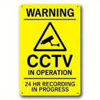 Panneau de Sécurité en Aluminium Renforcé – Vidéosurveillance, Propriété Privée, Accès Interdit pour Entrepôt et Locaux Professionnels