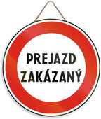 Panneau Rond en Bois “Propriété Privée – Accès Interdit – Vidéosurveillance” – Decoración Murale Seguridad para Cour, Jardin et Allée 