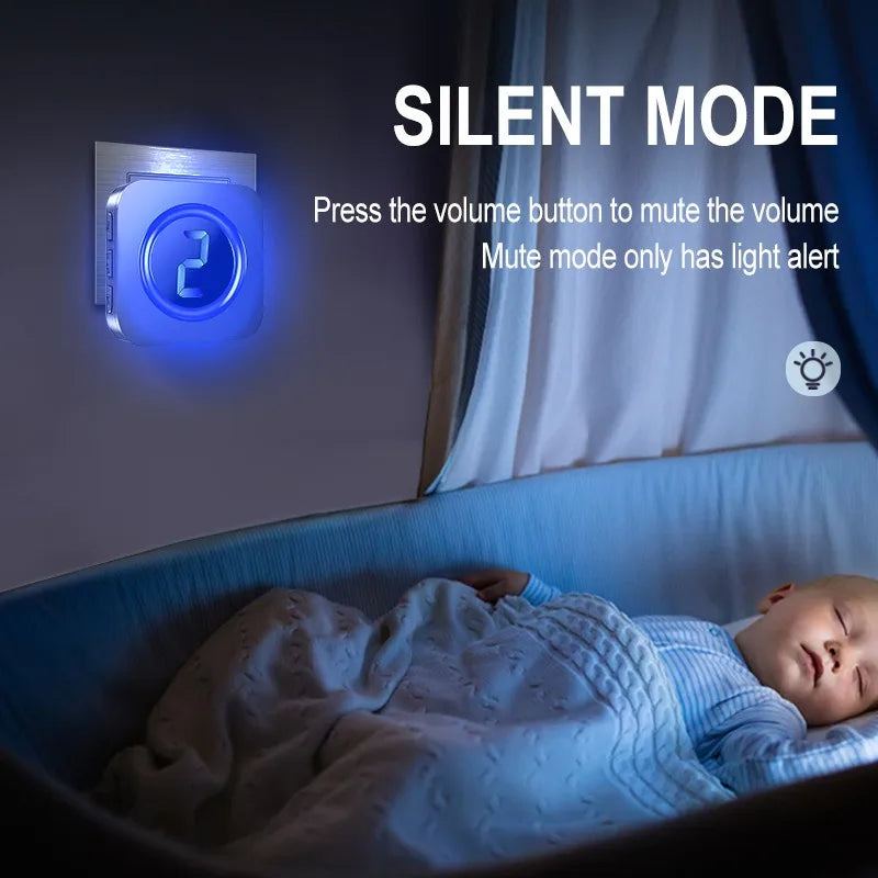 Sistema de llamadas a pacientes sin filtro con botón SOS Étanche IP55 – Buscapersonas con pantalla LED para personas mayores y pacientes 