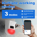 Solar-WLAN-Außenalarmanlage mit PIR-Detektor ONENUO 108WT – 120 dB, Schutzart IP65, Steuerung über Anwendung