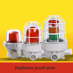 Sirène d’Alarme Incendie Sonore et Lumineuse Antidéflagrante 220V avec Stroboscope LED 24V – Puissance et Sécurité Maximales