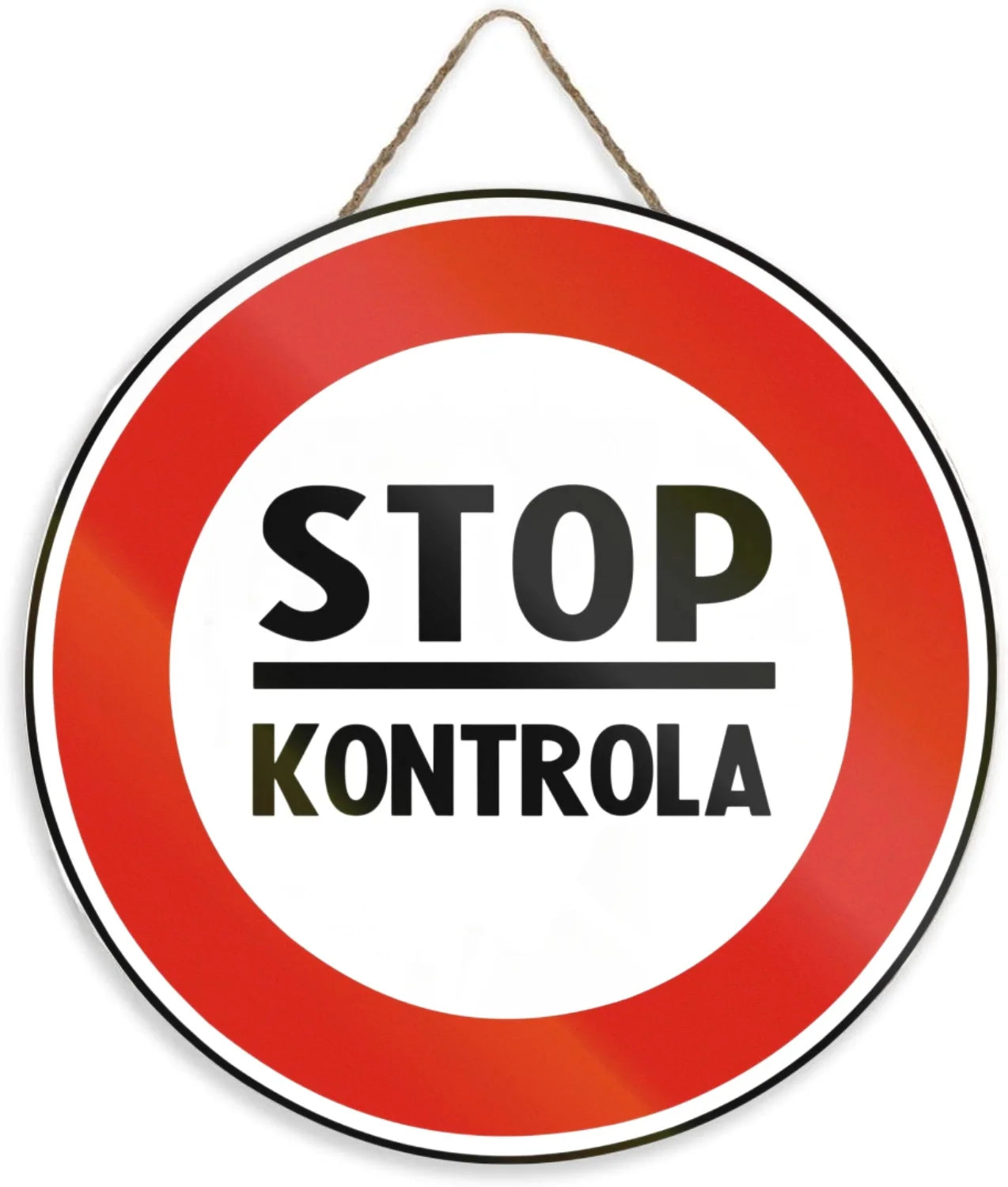 Panneau Rond en Bois “Propriété Privée – Accès Interdit – Vidéosurveillance” – Décoration Murale Sécurité pour Cour, Jardin et Allée