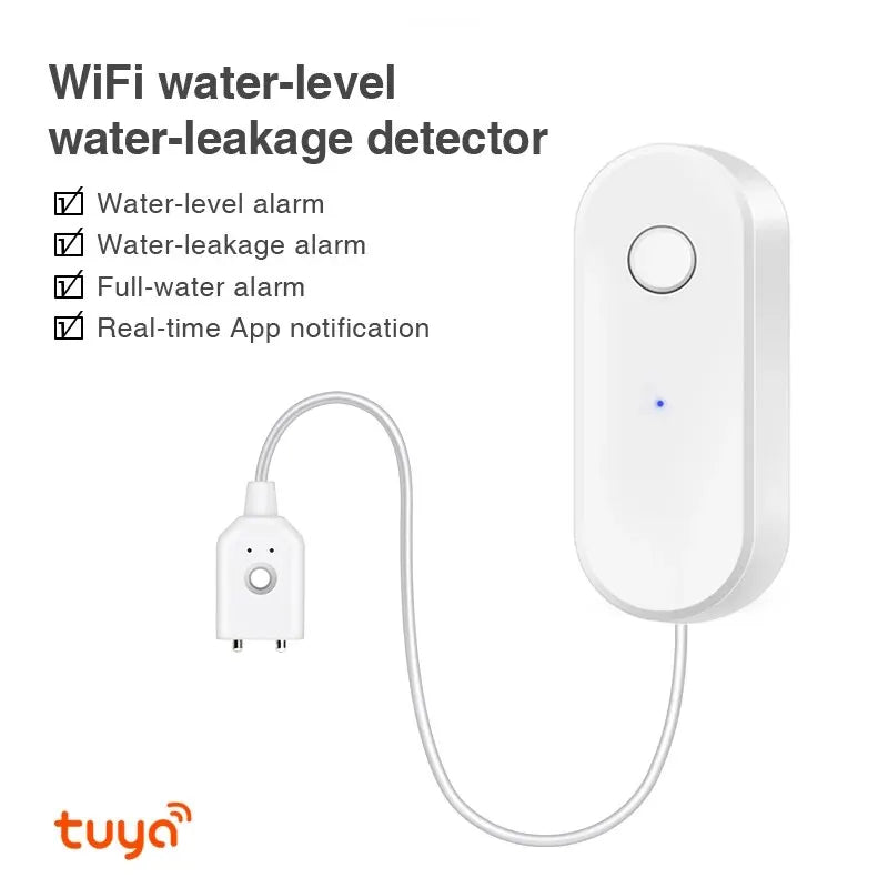 Détecteur de Fuite d’Eau WiFi Tuya – Capteur d’Inondation Connecté avec Alerte Instantanée et Surveillance Smart Life