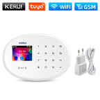 Système d’Alarme Maison KERUI W202 WiFi GSM – Kit de Sécurité Connecté Tuya avec Détecteur de Mouvement et Capteur d’Ouverture Compatible Alexa