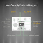 Staniot SecPanel 7 Pro H700-4G-L - Sistema de alarma Maison LoRa WiFi + 4G con pantalla táctil de 7", puerto de 500 m y sirena 115 dB