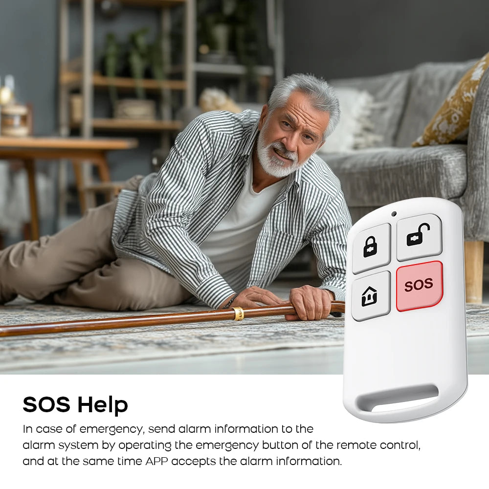 PGST 105-2G – Sistema de alarma Maison Connecté WiFi 2G 433 MHz Tuya Smart Life, pantalla y teclado, compatible con Alexa y Google