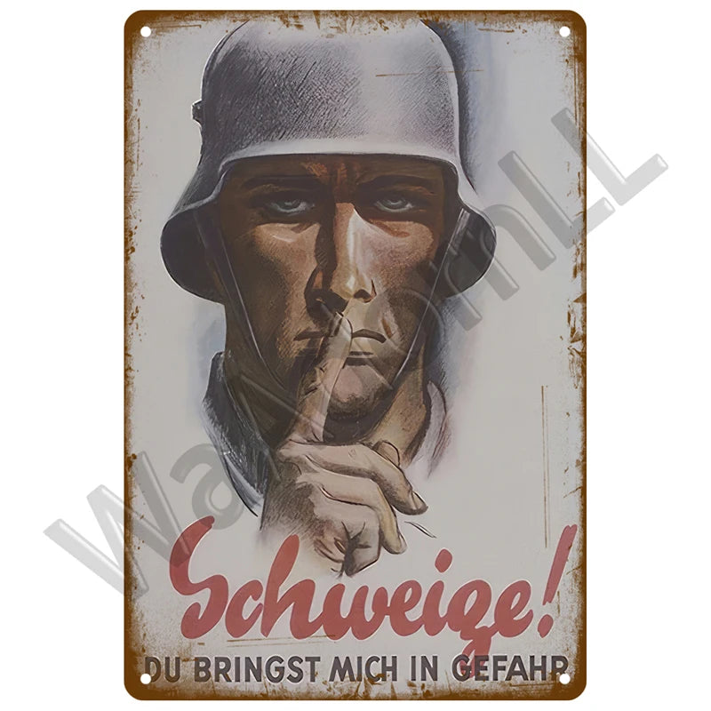 Plaque Métal Rétro “Attention Zone Sous Surveillance” – Panneau Décoratif Vintage 20x30 cm pour Maison, Garage, Bar et Atelier