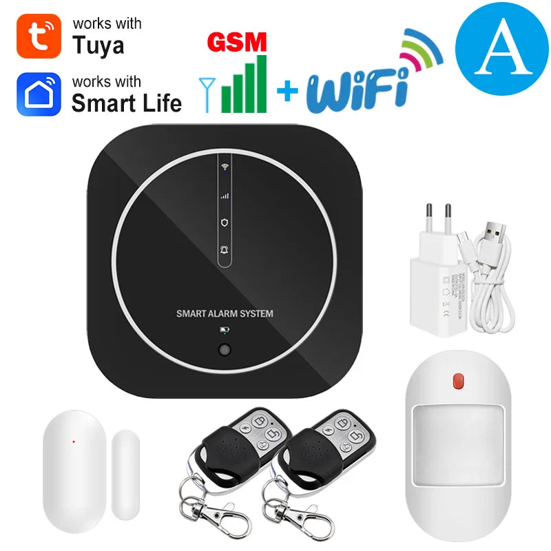 SECUGARD G13 – Sistema de alarma Maison Connecté Tuya WiFi &amp; GSM, 433 MHz, Seguridad Sans Fil con aplicación Smart Life y compatibilidad con Alexa