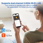 XUK PG-107 – Sistema de alarma Maison Connecté Tuya WiFi &amp; 4G con pantalla táctil 4,3", Sirène Puissante et Control Intelligent 