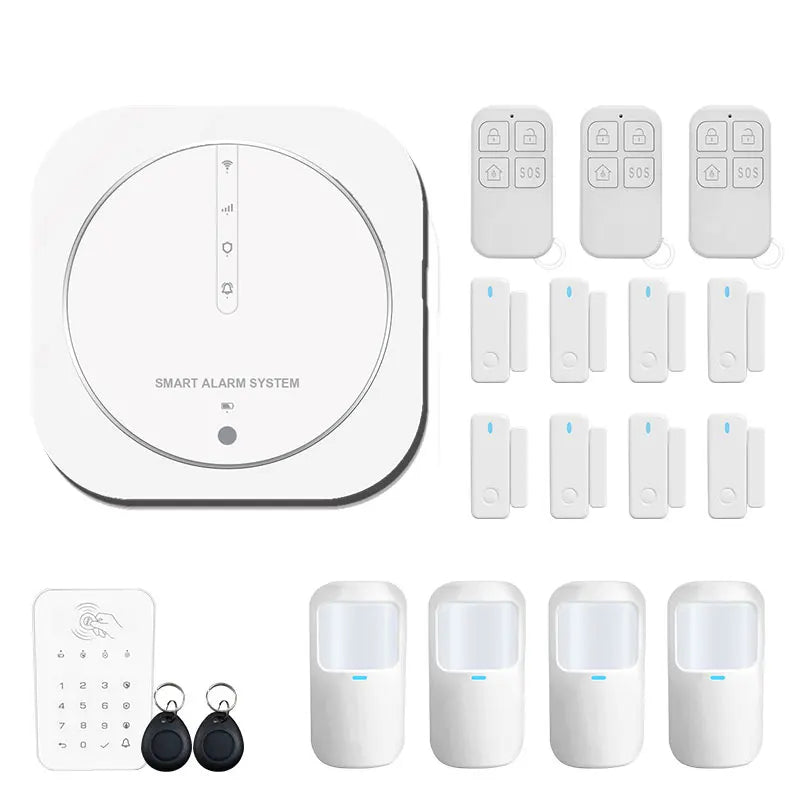 ZUIDID G13 – Sistema de alarma Maison Connecté Tuya WiFi &amp; GSM, Seguridad Sans Fil 433 MHz con Capteurs, Sirène y Control Vocal