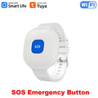 Pulsera SOS Étanche WiFi Tuya – Montre d'Alerta Urgence pour Seniors, Bouton Panique Connecté et Appel d'Assistance
