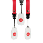 TOPVICO Bouton SOS Panique 433 MHz – Notfall-Türsprechanlage für Senioren, kompatible WiFi- und RF-Alarmsysteme