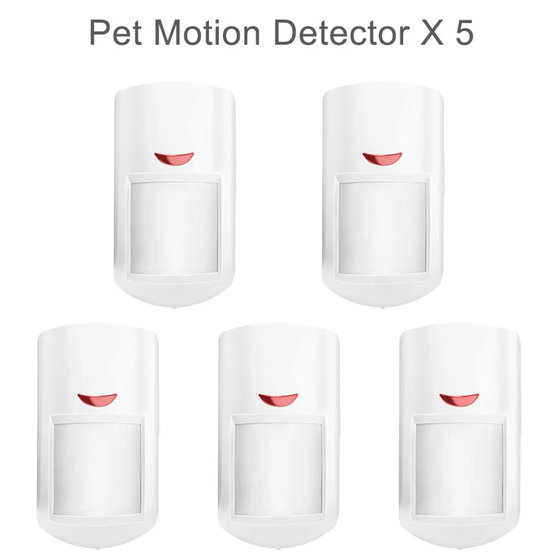 PGST P96-R-1 - Detector de movimiento infrarrojo sin filtro 433 MHz Compatible Tuya, inmunidad animal, para sistema de alarma de casa