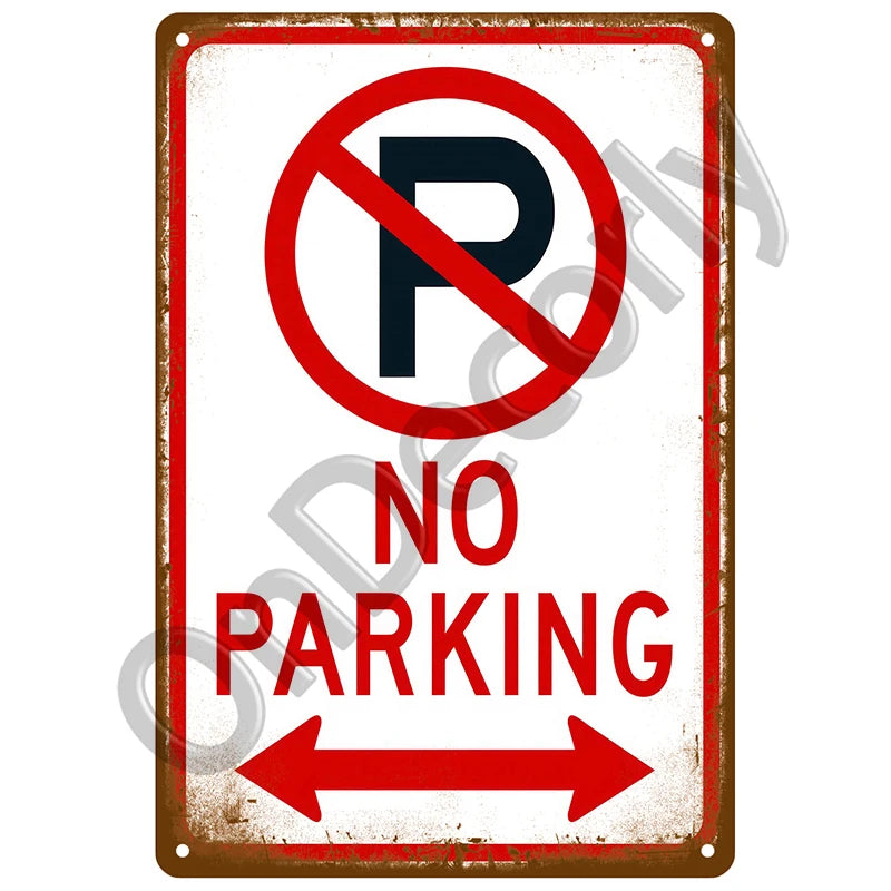 Panneau Vintage CCTV en Métal 20 x 30 cm – Plaque Murale “Vidéosurveillance 24h” pour Bar, Garage, Café et Maison