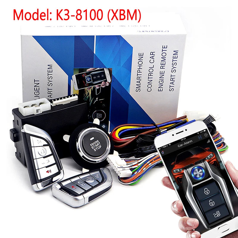 Sistema de inicio a distancia y botón Start/Stop universal para automóvil: kit de inicio automático con teléfono y control móvil