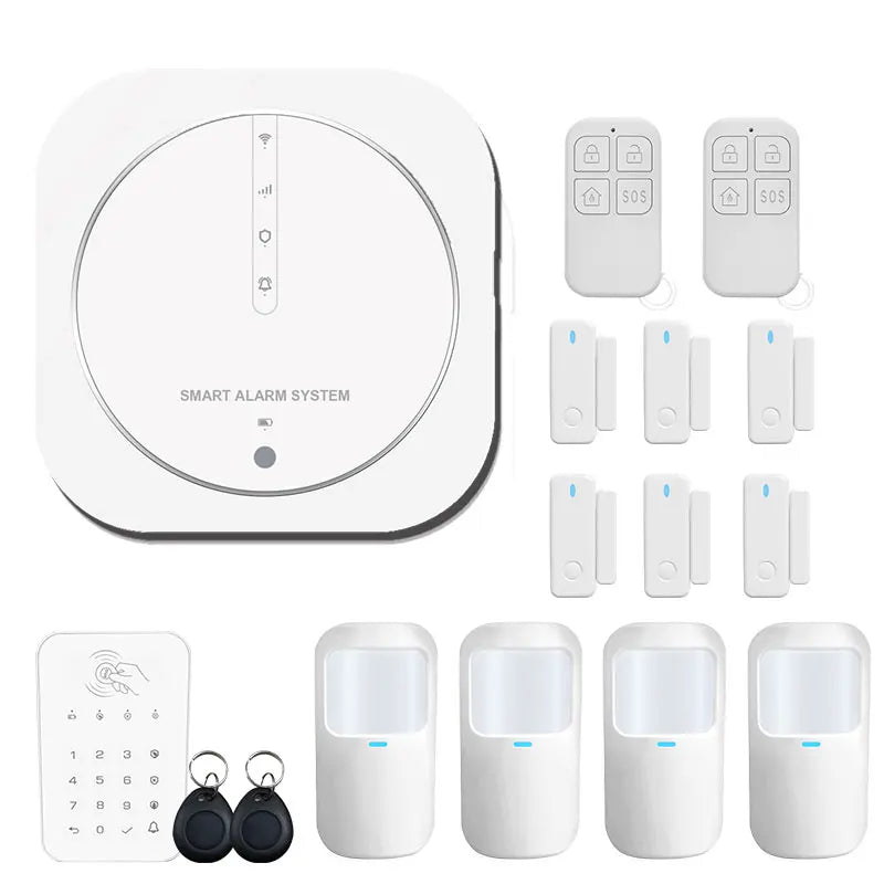 ZUIDID G13 – Sistema de alarma Maison Connecté Tuya WiFi &amp; GSM, Seguridad Sans Fil 433 MHz con Capteurs, Sirène y Control Vocal