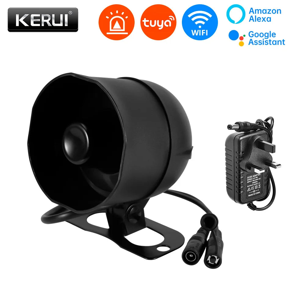 KERUI – Sistema de alarma Maison Connecté WiFi Tuya con Sirène 120 dB, Captores de movimiento y apertura
