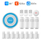 PGST 519W – Sistema de alarma Maison Connecté WiFi Tuya, Alarma Sans Fil DIY con Capteurs Porte/Fenêtre y Control Smart Life y Alexa