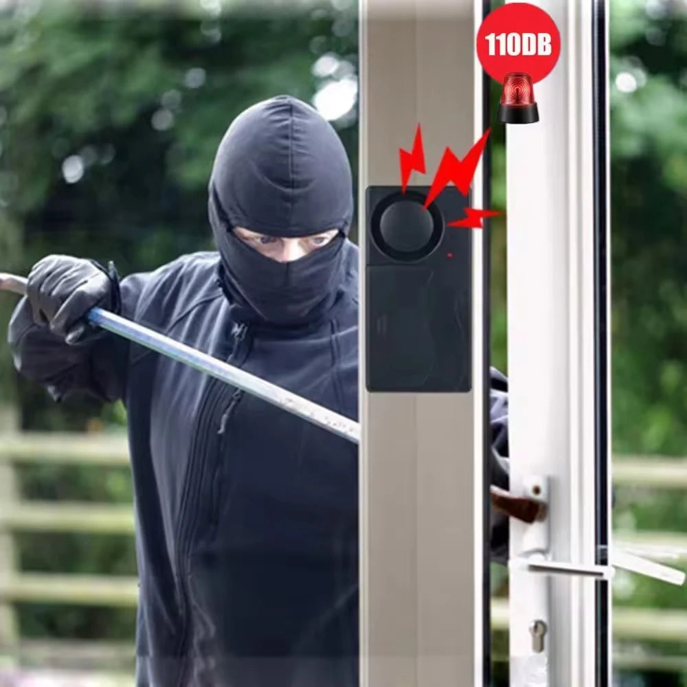 Awapow Alarme Antivol à Vibration 110 dB avec Télécommande – Protección Sans Fil pour Voiture, Camping-Car, Moto et Vélo