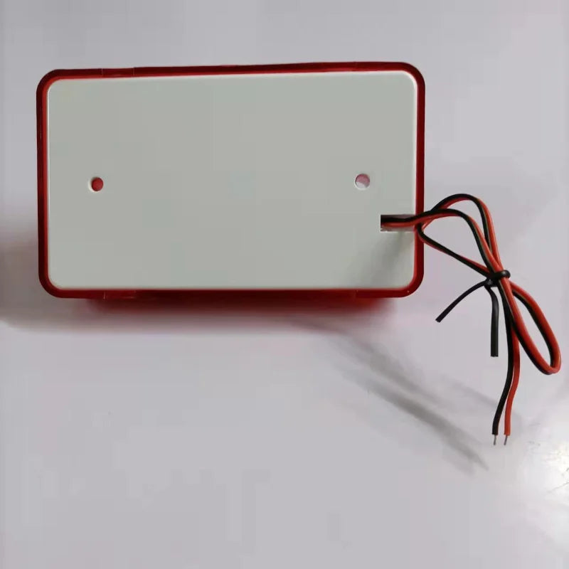 Mini Sirène Filaire 12V con flash estroboscopique 115 dB – Avertisseur Sonore et Visuel Puissant pour Alarme Anti-Intrusion 