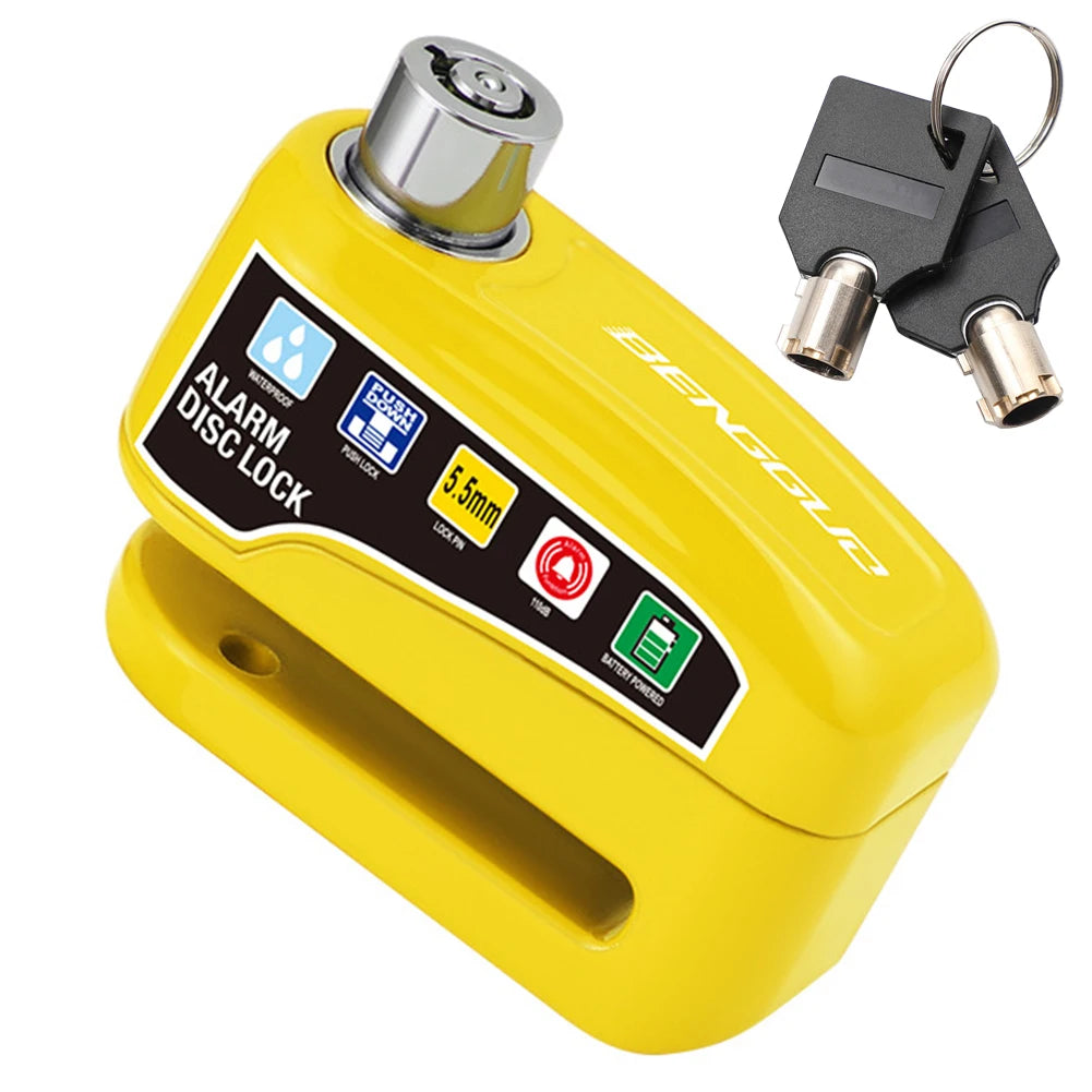 Antivol Alarme à Disque pour Moto et Vélo VKTECH – Bloque-Disque en Alliage d’Aluminium, Étanche et Ultra Résistant