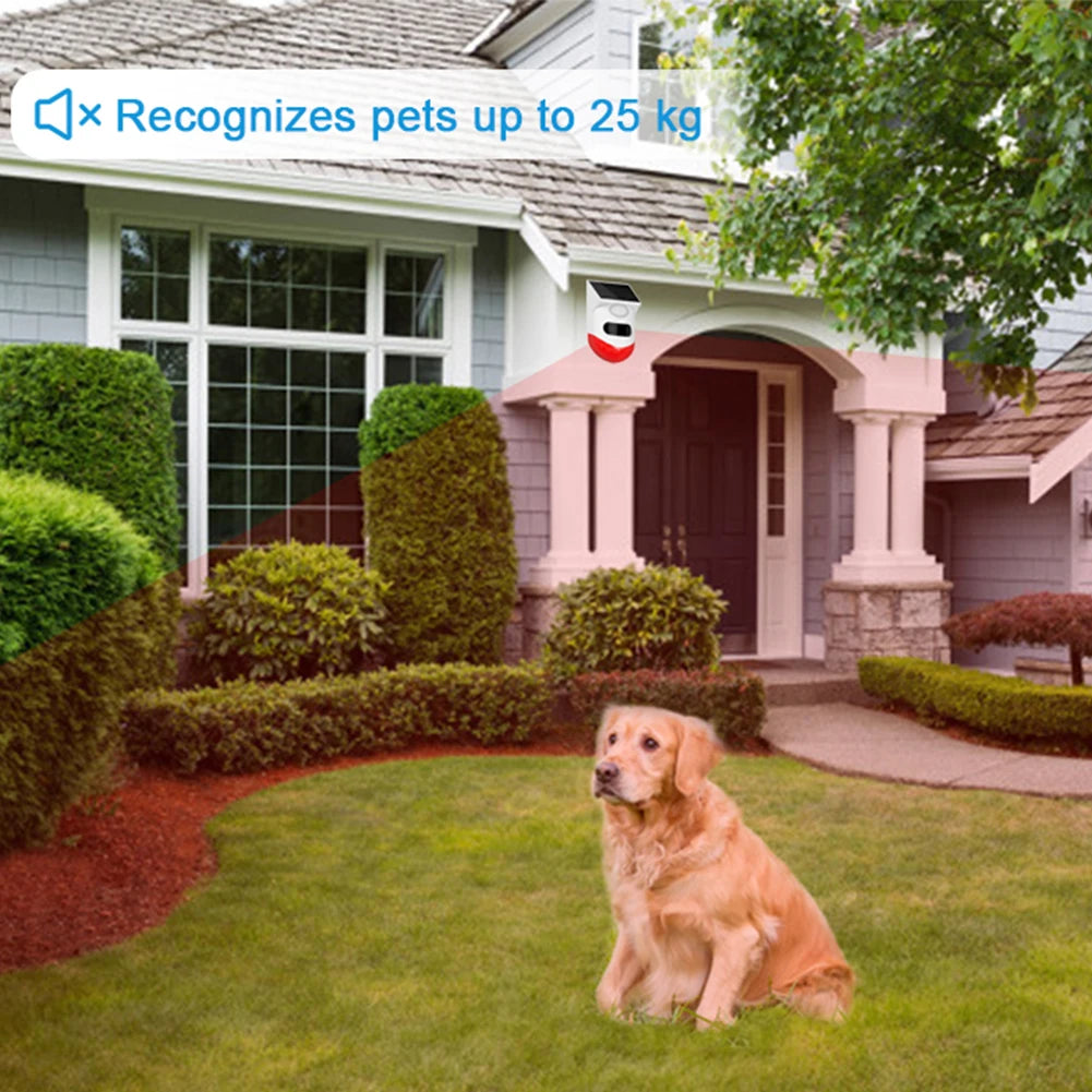 Sirène d'Alarme Extérieure Solaire Connectée WiFi avec Détecteur PIR TAIBOAN – 120 dB, Étanche IP67, Control vía aplicación 