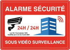 Panneau de Signalisation Sécurité en Aluminium – Alarme Vidéo, Accès Interdit, Propriété Privée, Attention Véhicules et Chien de Garde