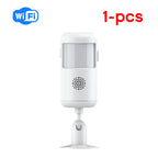 Detector de movimiento PIR 433MHz Étanche 180° - Capteur Infrarouge Sans Fil Compatible Tuya Smart Life para alarma de casa